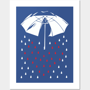 Umbrella Rain Love Posters and Art